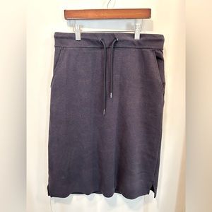 Inherit Clothing Co Navy Knit Midi Skirt